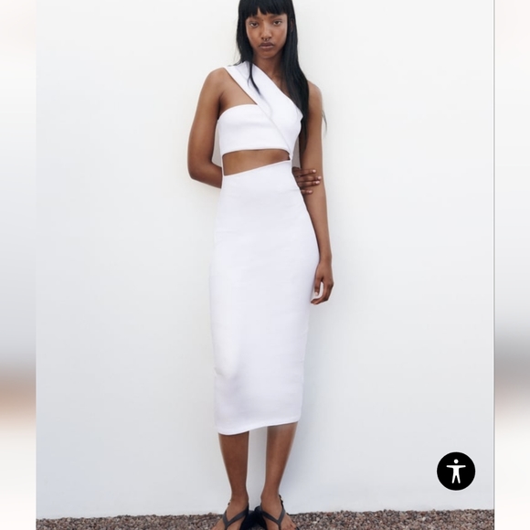 Zara | Dresses | Cut Out Asymmetrical Dress